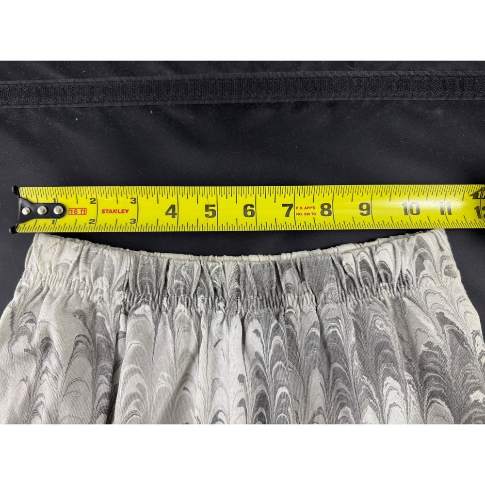 Shirleighs Marbled Art Kids Grey White Hand Marbled Cotton Skirt Size S Handmade - Picture 4 of 8